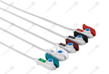 Spacelabs Compatible Reusable ECG Lead Wire - AHA - 5 Leads Grabber