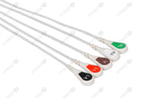 Spacelabs Compatible Reusable ECG Lead Wire - AHA - 5 Leads Snap