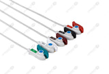 Siemens Compatible Reusable ECG Lead Wire - AHA - 5 Leads Grabber