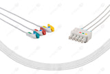 Siemens Compatible Reusable ECG Lead Wire - IEC - 3 Leads Grabber with 5 Connectors