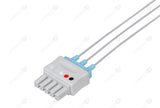 Siemens Compatible Reusable ECG Lead Wire - AHA - 3 Leads Snap with 5 Connectors