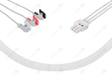Siemens Compatible Reusable ECG Lead Wires - AHA - 3 Leads Grabber
