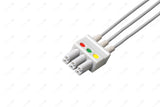 Siemens Compatible Reusable ECG Lead Wires - IEC - 3 Leads Snap