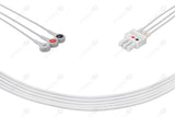 Siemens Compatible Reusable ECG Lead Wires - AHA - 3 Leads Snap