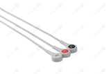 Siemens Compatible Reusable ECG Lead Wires - AHA - 3 Leads Snap