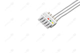 Siemens Compatible Reusable ECG Lead Wires with 3-Lead Snap with 5 connectors