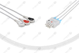 Mindray Compatible ECG Telemetry Cables 3 Leads Snap