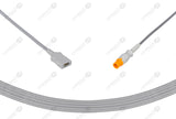 Mindray Compatible Temperature Adapter Cable-040-001235-00 Rectangular Dual Pin Connector 10ft