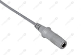 Mindray Compatible Temperature Adapter Cable - Female Mono Plug Connector 1ft