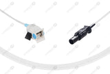 DIXTAL Compatible Reusable SpO2 Sensor 10ft - Round 7-pin, Black Connector