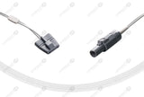 DIXTAL Compatible Reusable SpO2 Sensor 10ft - Round 7-pin, Black Connector