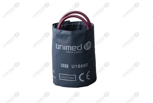 Reusable NIBP Cuffs With Inflation Bag - Double Tube Large Adult 33-47cm