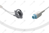 Nihon Kohden Compatible Reusable SpO2 Sensor 10ft - Round 10-pin Connector