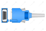 Nihon Kohden Compatible Reusable SpO2 Sensor 10ft - Rectangle 20-pin Connector