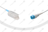 Mindray-Masimo Compatible Reusable SpO2 Sensor 10ft - Round 12-pin Connector