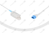 Spacelabs Compatible Reusable SpO2 Sensor 10ft - Rectangle 10-pin Connector