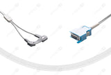Nihon Kohden Compatible Reusable SpO2 Sensor 10ft - Rectangle 20-pin Connector
