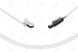DIXTAL Compatible Reusable SpO2 Sensor 10ft - Round 7-pin, Black Connector