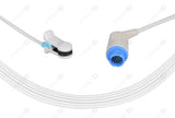 Philips Compatible Reusable SpO2 Sensor 10ft - Round 12-pin Connector