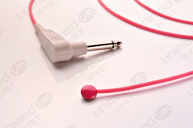 Veterinary YSI Compatible Reusable Temperature Probe - Skin Sensor 10ft