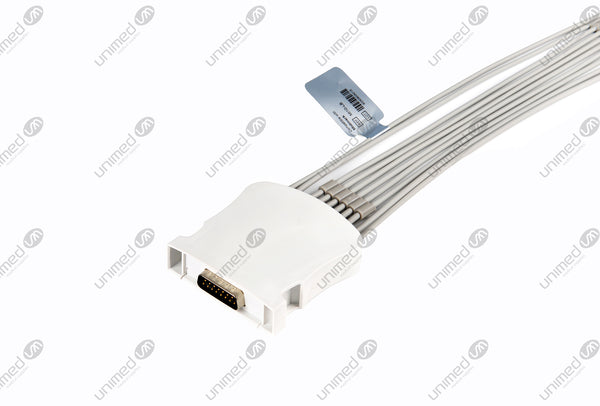 Midmark Compatible One Piece Reusable ECG Cable - IEC - 10 Leads Grabber