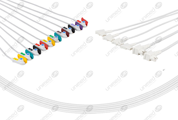 Philips Compatible EKG Lead Wire - IEC - Grabber End