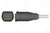 ZOLL Compatible One Piece Reusable ECG Cable - IEC - 10 Leads Grabber