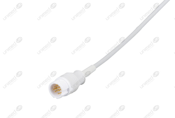 Philips Compatible One Piece Reusable ECG Cable - AHA - 10 Leads Snap