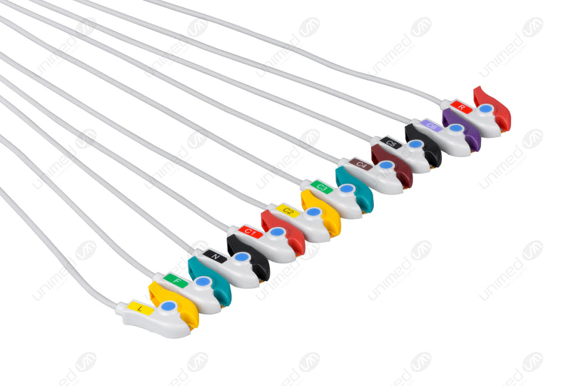 Unimed Spacelabs ECG Cable 21096P-I 
