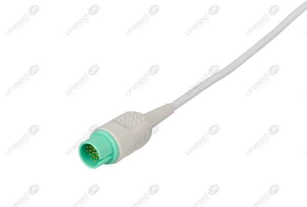 Spacelabs Compatible One Piece Reusable ECG Cable - AHA - 10 Leads Snap