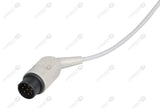 Nihon Kohden Compatible One Piece Reusable ECG Cable - AHA - 3 Leads Grabber