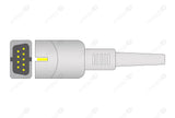 MEK Compatible One Piece Reusable ECG Cable - AHA - 3 Leads Grabber