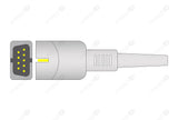 MEK Compatible One Piece Reusable ECG Cable - AHA - 3 Leads Snap
