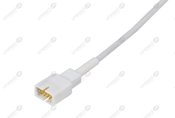 MEK Compatible One Piece Reusable ECG Cable - AHA - 3 Leads Snap