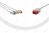 Bionet Compatible One-Piece Reusable ECG Cable - IEC - 3 Leads Grabber