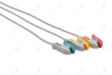 Bionet Compatible One-Piece Reusable ECG Cable - IEC - 3 Leads Grabber