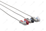Bionet Compatible One-Piece Reusable ECG Cable - AHA - 3 Leads Grabber