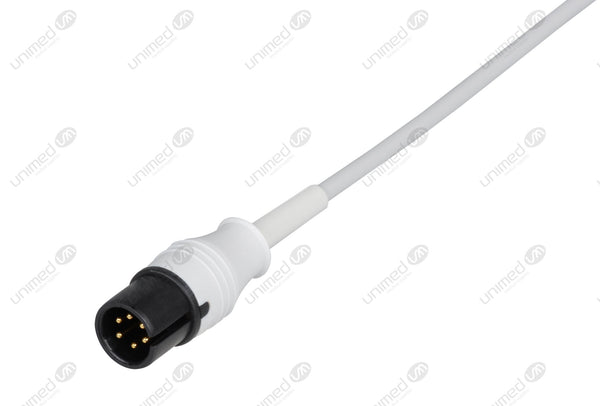 MEK Compatible One Piece Reusable ECG Cable - AHA - 3 Leads Grabber