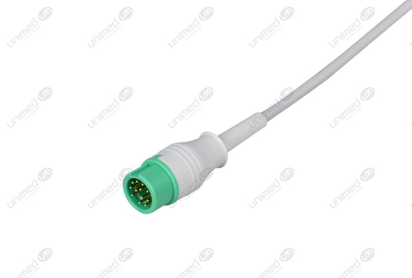 Mindray Compatible One Piece Reusable ECG Cable - AHA - 3 Leads Grabber