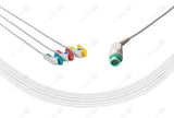 GE Corometrics Compatible One Piece Reusable ECG Cable - IEC - 3 Leads Grabber
