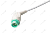 GE Corometrics Maternal ECG Compatible One Piece Reusable ECG Cable - AHA - 3 Leads Grabber