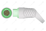 GE Corometrics Maternal ECG Compatible One Piece Reusable ECG Cable - AHA - 3 Leads Snap
