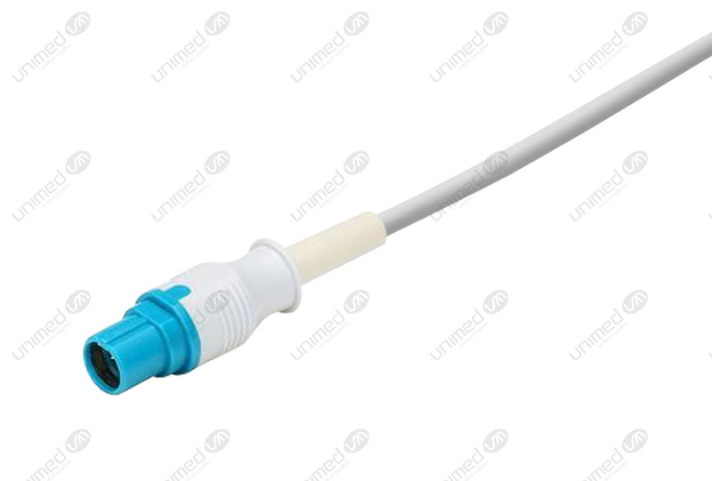 Siemens Compatible One Piece Reusable ECG Cable - AHA - 3 Leads Snap