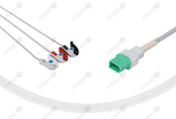 Datascope Compatible One Piece Reusable ECG Cable 3 Leads Grabber