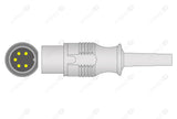 CAS Compatible One Piece Reusable ECG Cable - IEC - 3 Leads Grabber