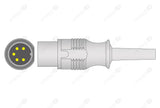 CAS Compatible One Piece Reusable ECG Cable - AHA - 3 Leads Snap