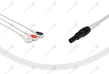 Welch Allyn 3 lead snap end One Piece Reusable ECG Cable