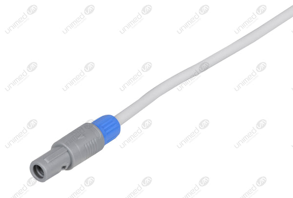 Siemens CT Compatible One Piece Reusable ECG Cable - AHA - 3 Leads Grabber