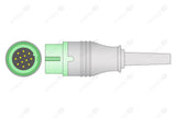 Biolight Compatible One Piece Reusable ECG Cable - IEC - 3 Leads Grabber