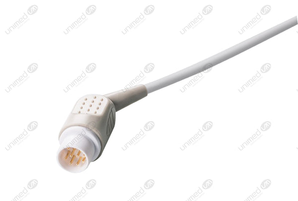 Mennen Compatible One Piece Reusable ECG Cable - AHA - 3 Leads Grabber